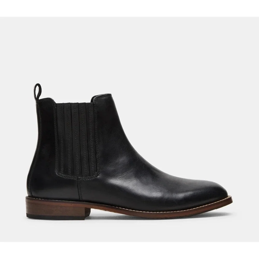 Steve Madden RYKER Black Chelsea Men's Ankle Boots Size 8.5D Men's